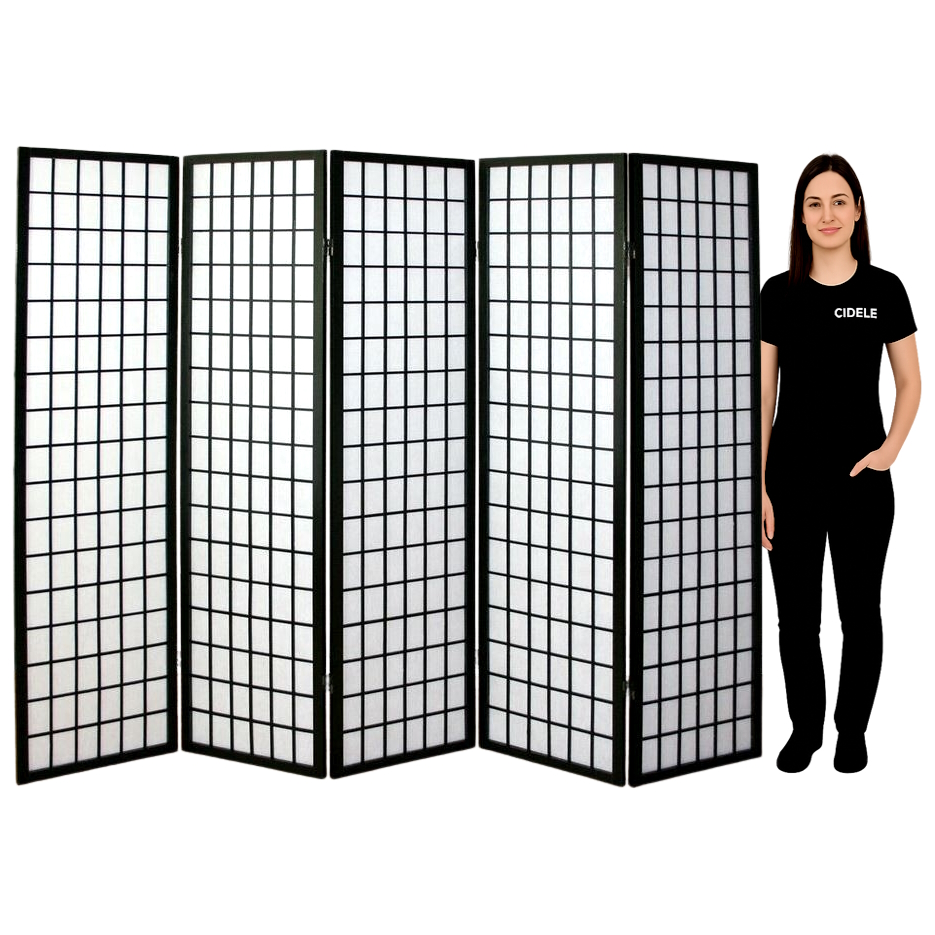 Paravent Japonais noir blanc