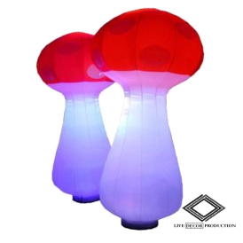 Location de champignon lumineux gonflable