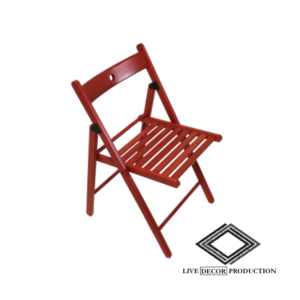 Location de chaise pliante rouge