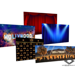 Location de toile de fond cinéma et Hollywood