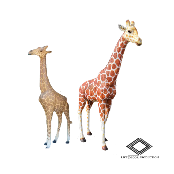 Location de girafe en fibre de verre