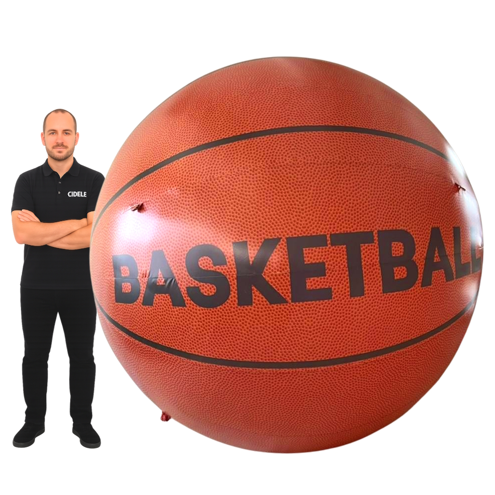 Ballon de basket gonflable géant