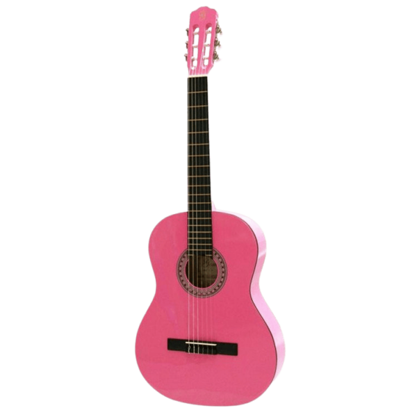 guitare rose pour décoration événementielle