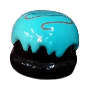 Bonbon burger chocolat bleu