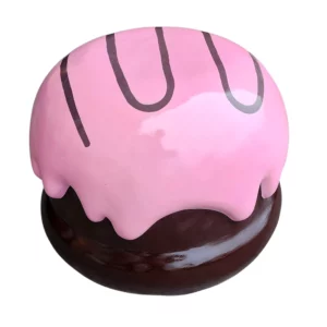 Bonbon burger chocolat rose