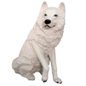 Statue loup blanc