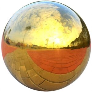 Boule dorée gonflable