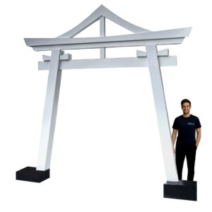 Torii japonais blanc