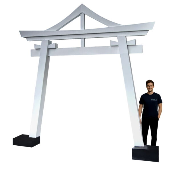 location torii japonais blanc