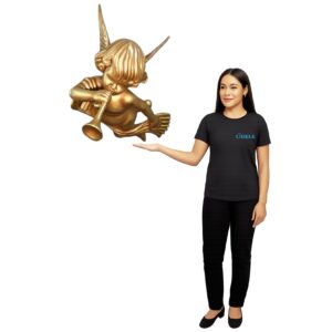 Ange doré trompette