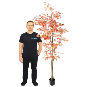 Aralia orange artificiel 2 mètres